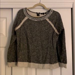 Sweater With Sparkly collar